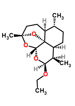 10-乙氧基-1,5,9-三甲基-11,14,15-三氧杂四环[10.2.1.0<sup>4,13</sup>.0<sup>8,13</sup>]十五烷结构式_112297-79-7结构式