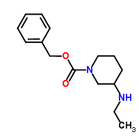 3-Ethylaminopiperidine-1-carboxylic acid benzyl ester Structure,1131594-94-9Structure