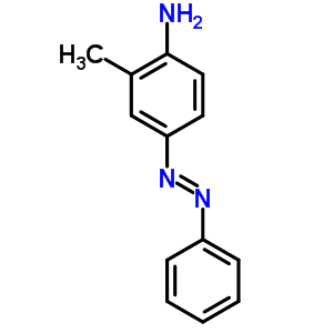 Benzenamine,2-methyl-4-(2-phenyldiazenyl)- Structure,1142-13-8Structure