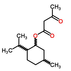 3-氧代丁酸薄荷酯结构式_1144-50-9结构式