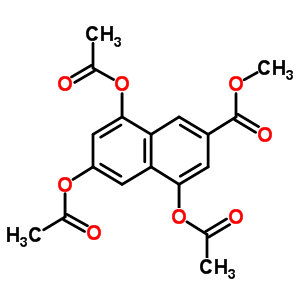 4,6,8-Tris(acetyloxy)-2-naphthalenecarboxylic acid methyl ester Structure,115061-25-1Structure