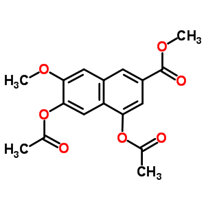 4,6-Bis(acetyloxy)-7-methoxy-2-naphthalenecarboxylic acid methyl ester Structure,115061-27-3Structure