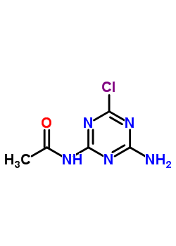 2-Chloro-4-acetamido-6-amino-s-triazine Structure,115339-34-9Structure