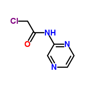 2-氯-n-吡嗪-2-乙酰胺结构式_115699-74-6结构式