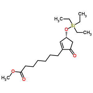 (3R)-5-oxo-3-[(triethylsilyl)oxy]-1-cyclopentene-1-heptanoic acid methyl ester Structure,118456-54-5Structure