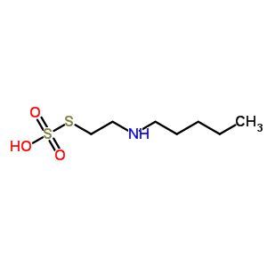 Thiosulfuric acid s-[2-(pentylamino)ethyl] ester Structure,1190-89-2Structure