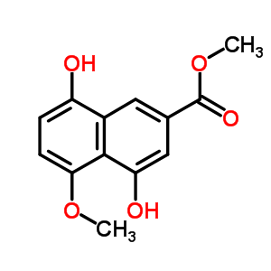 4,8-Dihydroxy-5-methoxy-2-naphthalenecarboxylic acid methyl ester Structure,120016-57-1Structure