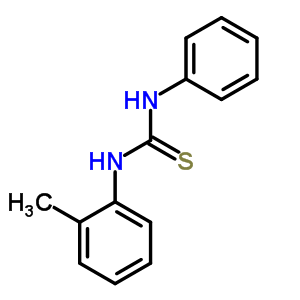 Thiourea,n-(2-methylphenyl)-n-phenyl- Structure,1215-77-6Structure