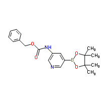 Benzyl(5-(4,4,5,5-tetramethyl-1,3,2-dioxaborolan-2-yl)pyridin-3-yl)carbamate Structure,1218790-11-4Structure