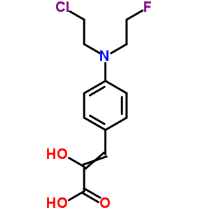 2-Propenoic acid,3-[4-[(2-chloroethyl)(2-fluoroethyl)amino]phenyl]-2-hydroxy- Structure,1222-65-7Structure