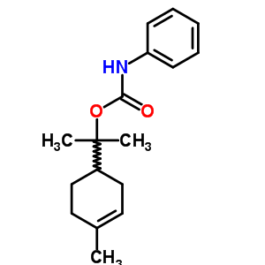 a,a,4-三甲基-3-环己烯-1-甲醇 1-(n-苯基氨基甲酸酯)结构式_1224-46-0结构式