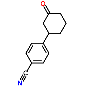 4-(3-氧代环己基)苯甲腈结构式_123732-09-2结构式