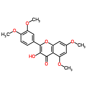 4H-1-benzopyran-4-one,2-(3,4-dimethoxyphenyl)-3-hydroxy-5,7-dimethoxy- Structure,1244-78-6Structure