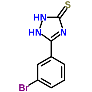 5-(3-溴-苯基)-2,4-二氢-[1,2,4]噻唑-3-硫酮结构式_126651-85-2结构式