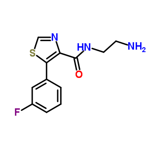 N-(2-aminoethyl)-5-(3-fluorophenyl)thiazole-4-carboxamide Structure,127500-84-9Structure