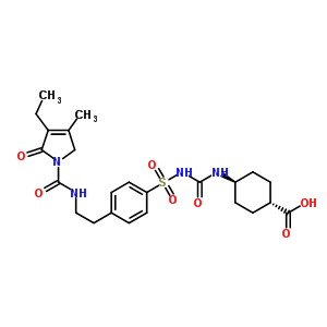 Trans-carboxy glimepiride Structure,127554-90-9Structure