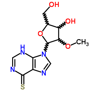 Inosine,2-o-methyl-6-thio-(9ci) Structure,13039-46-8Structure