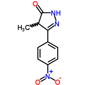 3H-pyrazol-3-one,2,4-dihydro-4-methyl-5-(4-nitrophenyl)- Structure,13051-11-1Structure