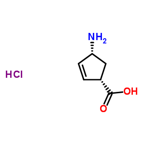 (1S,4r)-4-aminocyclopent-2-enecarboxylic acid hydrochloride Structure,130931-84-9Structure