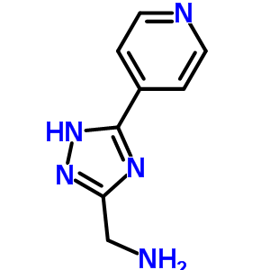 (3-(吡啶-4-基)-1H-1,2,4-噻唑-5-基)甲胺结构式_131052-50-1结构式