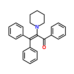 1,3,3-三苯基-2-(1-哌啶基)-2-丙烯-1-酮结构式_13118-13-3结构式