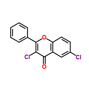 4H-1-benzopyran-4-one,3,6-dichloro-2-phenyl- Structure,13179-00-5Structure