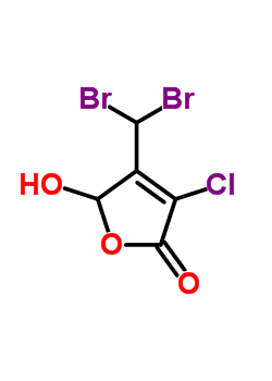 3-Chloro-4-(dibromomethyl)-5-hydroxy-2(5h)-furanone Structure,132059-52-0Structure