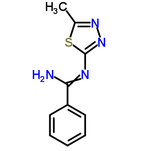 N-(5-methyl-1,3,4-thiadiazol-2-yl)benzenecarboximidamide Structure,13228-82-5Structure