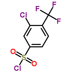 3-Chloro-4-(trifluoromethyl)benzene-1-sulfonyl chloride Structure,132481-85-7Structure