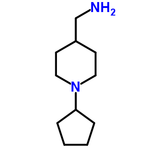 C-(1-cyclopentyl-piperidin-4-yl)-methylamine Structure,132864-60-9Structure