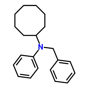 N-benzyl-n-phenyl-cyclooctanamine Structure,13310-08-2Structure