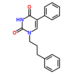 5-苯基-1-(3-苯基丙基)嘧啶-2,4-二酮结构式_13345-02-3结构式