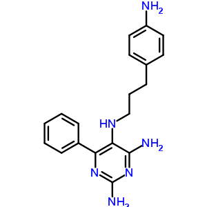 N5-[3-(4-aminophenyl)propyl]-6-phenyl-pyrimidine-2,4,5-triamine Structure,13491-73-1Structure