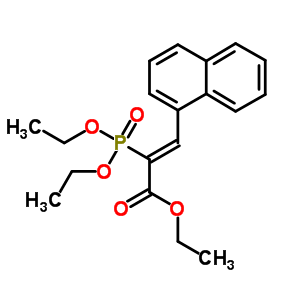 Ethyl 2-(diethoxyphosphoryl)-3-(1-naphthyl)acrylate Structure,13507-51-2Structure