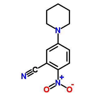 2-Nitro-5-(piperidin-1-yl)benzonitrile Structure,13514-94-8Structure