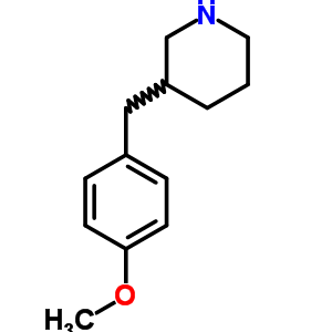 3-(4-Methoxybenzyl)piperidine Structure,136422-65-6Structure