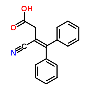 3-Butenoic acid,3-cyano-4,4-diphenyl- Structure,13678-48-3Structure