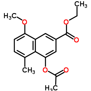 4-(乙酰基氧基)-8-甲氧基-5-甲基-2-萘羧酸乙酯结构式_137932-76-4结构式