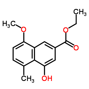 4-Hydroxy-8-methoxy-5-methyl-2-naphthalenecarboxylic acid ethyl ester Structure,137932-77-5Structure