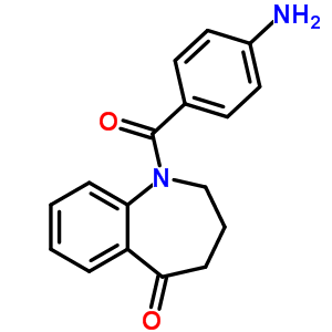 1-(4-Amino-benzoyl)-1,2,3,4-tetrahydro-benzo[b]azepin-5-one Structure,137976-09-1Structure