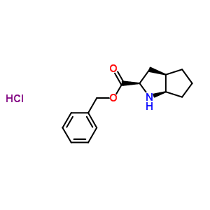 (R,r,r)-2-氮杂双环[3.3.0]辛烷-3-羧酸苄酯盐酸盐结构式_138877-09-5结构式