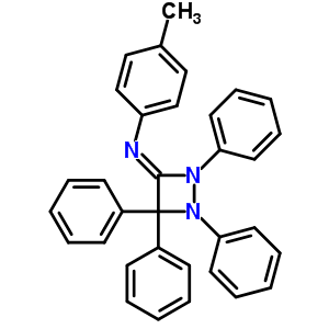 4-甲基-n-(1,2,4,4-四苯基-1,2-二氮杂啶-3-基)-苯胺结构式_13896-17-8结构式