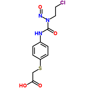 Acetic acid, [[p-[3-(2-chloroethyl)-3-nitrosoureido]phenyl]thio]- Structure,13909-30-3Structure