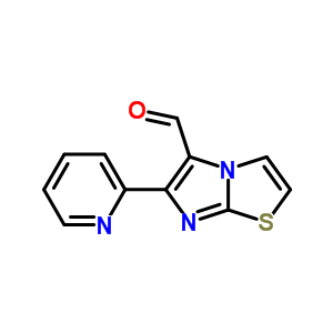 6-(吡啶-2-基)咪唑并[2,1-b]噻唑-5-甲醛结构式_139359-78-7结构式