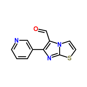 6-(吡啶-3-基)咪唑并[2,1-b]噻唑-5-甲醛结构式_139359-79-8结构式