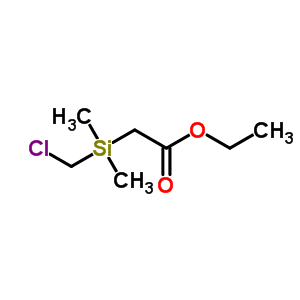 Ethyl 2-(chloromethyl-dimethyl-silyl)acetate Structure,13950-54-4Structure