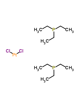 Cis-dichlorobis(triethylphosphine)platinum(ii) Structure,13965-02-1Structure