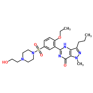 Hydroxyhomo sildenafil Structure,139755-85-4Structure