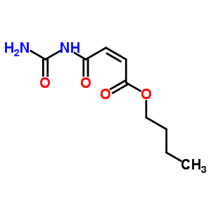 2-Butenoic acid, 4-[ (aminocarbonyl)amino]-4-oxo-, butyl ester, (z)- Structure,140-98-7Structure