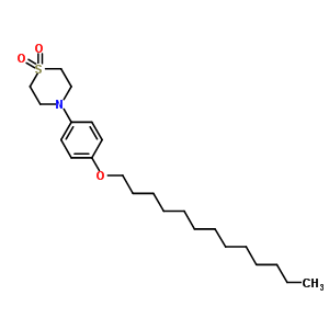 4-(4-Tridecyloxy-phenyl)-thiomorpholine 1,1-dioxide Structure,140201-11-2Structure